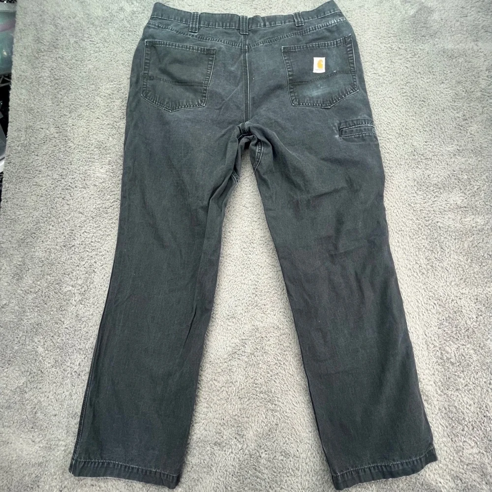 Carhartt Relaxed Fit Work Pants‎ Charcoal Gray Men's 38x32 Cotton Canvas